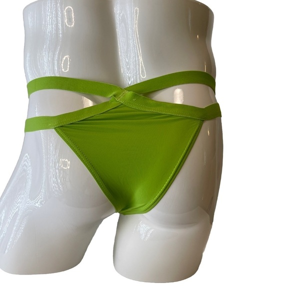 Mens Brief Cutouts Large Green New With Tags - Picture 4 of 4
